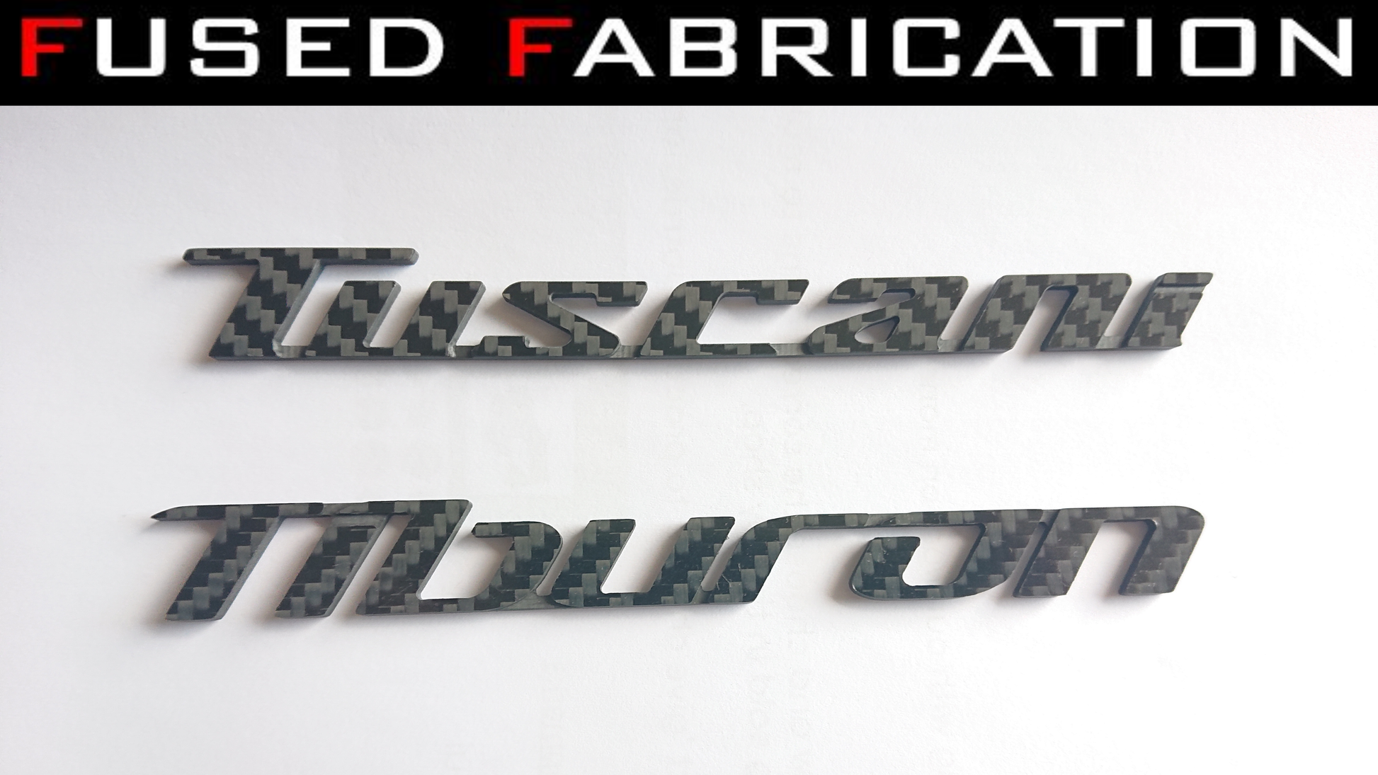Hyundai Coupe Carbon Lettering Badge – Fused Fabrication